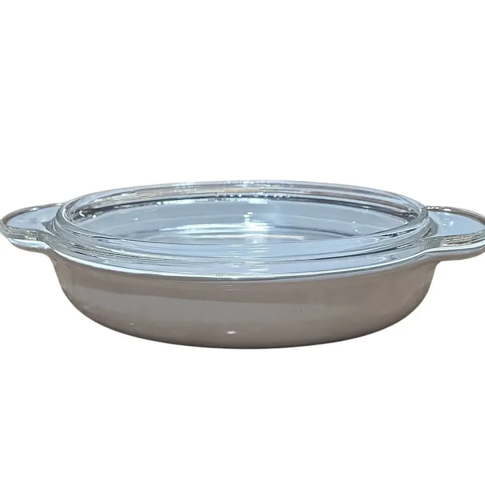 Corning Ware White Casserole Dish with Glass Lid P-14-B  14 oz